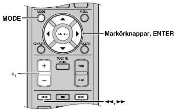 YAMAHA CDRHD1500 - ■ Inställning av härddiskinspelningsläge - 2