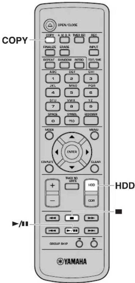 YAMAHA CDRHD1500 - Pulse POWER en el equipo para encenderlo. - 1
