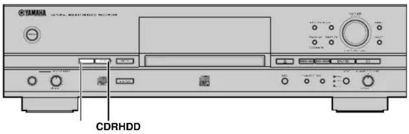 YAMAHA CDRHD1500 - SCELTA DELL'UNITÀ DISCO DA USARE (HDD/CDR) - 1