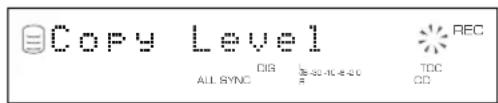 YAMAHA CDRHD1500 - Copy Level (livello copia) - 1