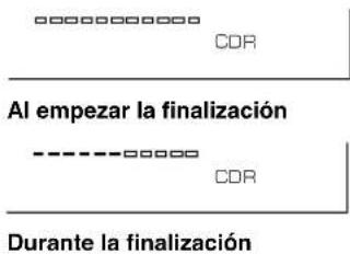 YAMAHA CDRHD1500 - FINALIZACIÓN DE UN DISCO CD-R/CD-RW - 5