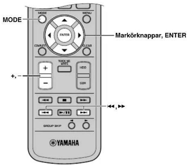 YAMAHA CDRHD1500 - ■ Inställning av hårddiskkopieringsläge - 2