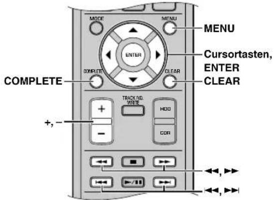 YAMAHA CDRHD1500 - TITEL-EDITIERUNG - 2