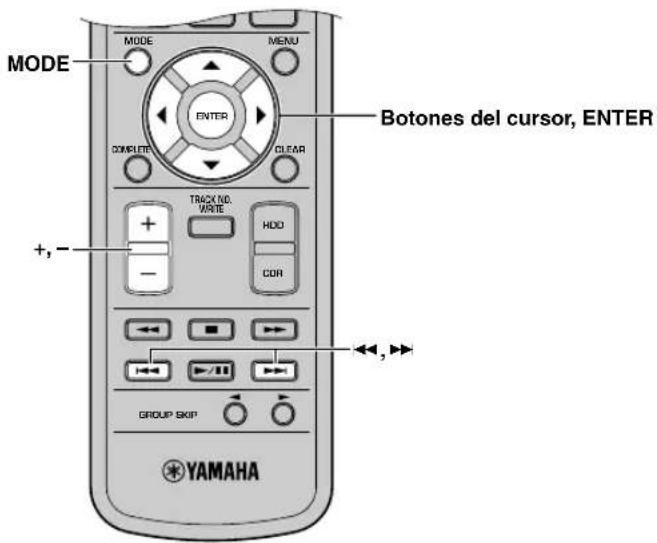 YAMAHA CDRHD1500 - ■ Ajuste del modo de copia del disco duro - 2