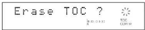 YAMAHA CDRHD1500 - ■ Erasing TOC - 1