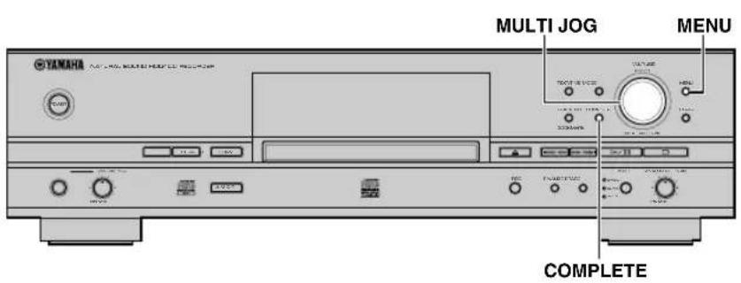 YAMAHA CDRHD1500 - ANNULATION DES OPERATIONS DE MONTAGE (UNDO) - 1