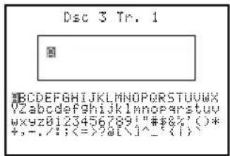 YAMAHA CDRHD1500 - Display during titling - 1