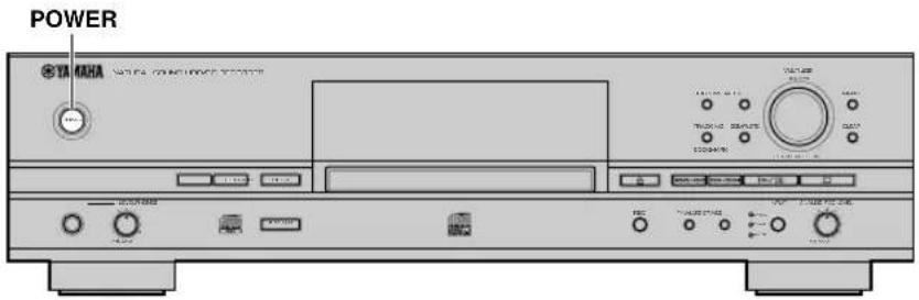 YAMAHA CDRHD1500 - MISE SOUS/HORS TENSION DE L'APPAREIL - 1
