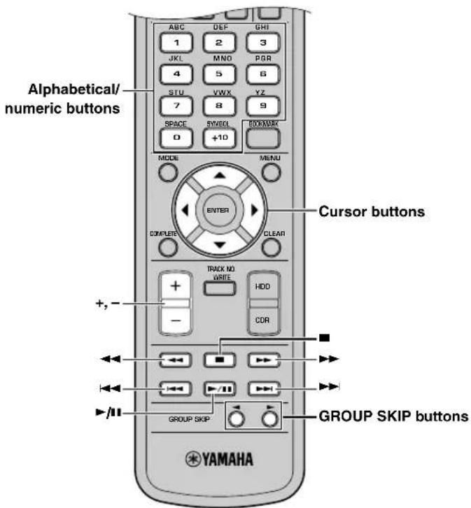 YAMAHA CDRHD1500 - PLAYING BACK THE HDD OR CD - 2