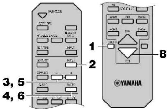 YAMAHA CDRHD1000 - DISC-EDITIERUNG - 2