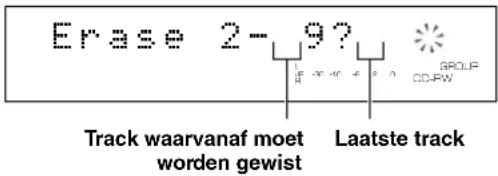 YAMAHA CDRHD1000 - Druk op ERASE. - 2