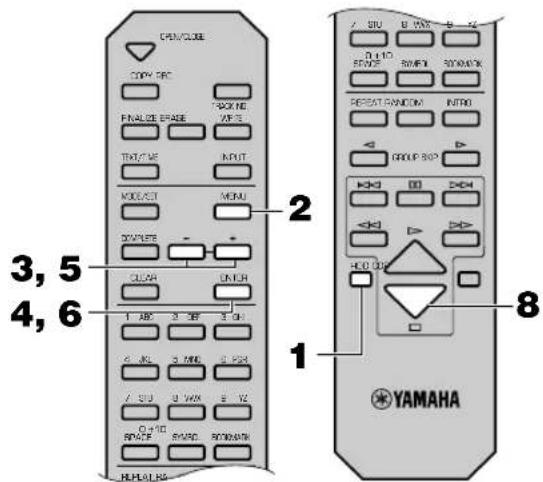 YAMAHA CDRHD1000 - TRACK EDITING - 2