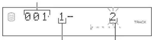 YAMAHA CDRHD1000 - Press the MULTI JOG knob (ENTER on the remote control) to confirm the track to be the first in the combination. - 1
