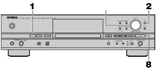 YAMAHA CDRHD1000 - TRACK EDITING - 1