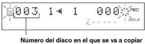 YAMAHA CDRHD1000 - Selección del disco en el que desea copiar - 3