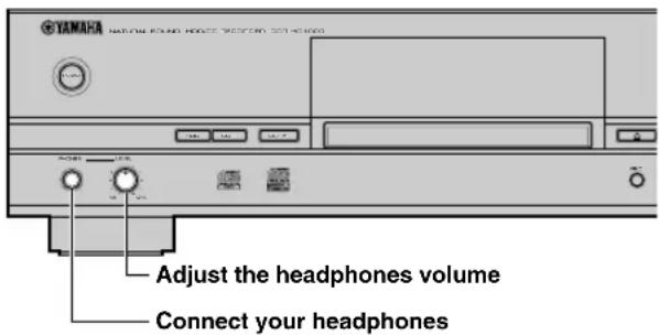 YAMAHA CDRHD1000 - Listening with Headphones - 1