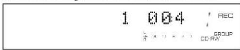 YAMAHA CDRHD1000 - Disc number (while recording onto the HDD), track number and elapsed time of the track being recorded - 2
