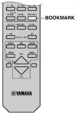 YAMAHA CDRHD1000 - Impostazione di un segnalibro - 2