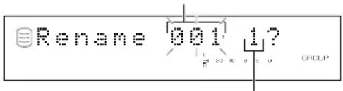 YAMAHA CDRHD1000 - Track Rename - 1