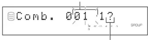 YAMAHA CDRHD1000 - Select and confirm "Track Combine" in step 5 for "TRACK EDITING" on page 37. - 1