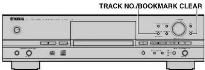 YAMAHA CDRHD1000 - Impostazione di un segnalibro - 1