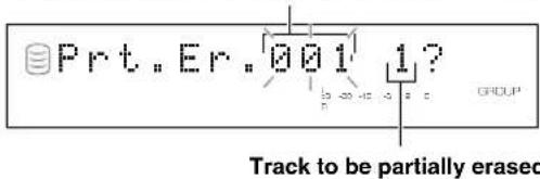 YAMAHA CDRHD1000 - Part Erase - 1
