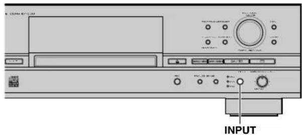 YAMAHA CDRHD1000 - Wahl einer Eingangsgquelle - 1