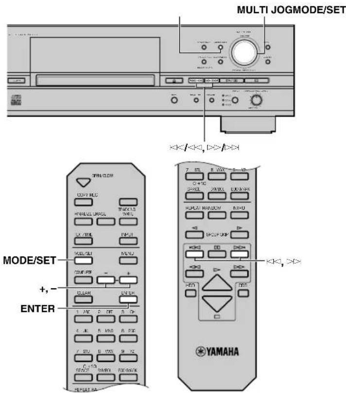 YAMAHA CDRHD1000 - Instellen van de kopieerfunctie - 1