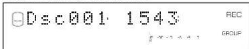 YAMAHA CDRHD1000 - Disc number (while recording onto the HDD) and total recorded time on the disc - 1
