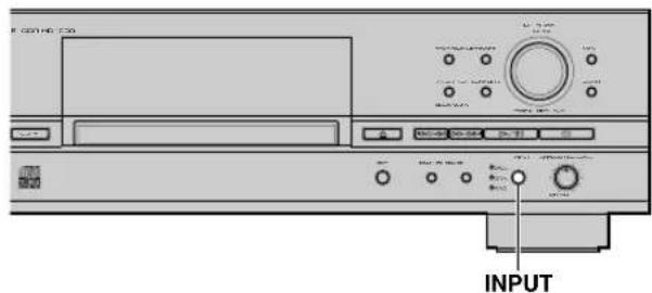 YAMAHA CDRHD1000 - Kiezen van een ingangsbron - 1