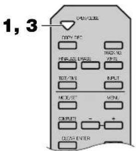 YAMAHA CDRHD1000 - Grabación en un disco CD-R o CD-RW desde un componente externo - 2