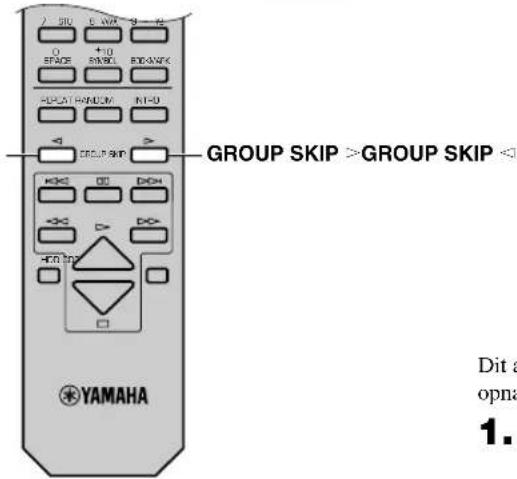YAMAHA CDRHD1000 - Instellen van de opnamefunctie - 2