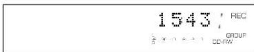 YAMAHA CDRHD1000 - Disc number (while recording onto the HDD) and total recorded time on the disc - 2