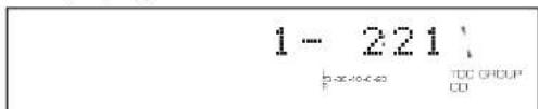 YAMAHA CDRHD1000 - Group number, track number and remaining time of the track being played - 2