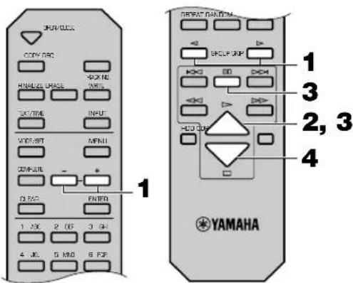 YAMAHA CDRHD1000 - Weergeven van de tracks op de harde schijf - 2