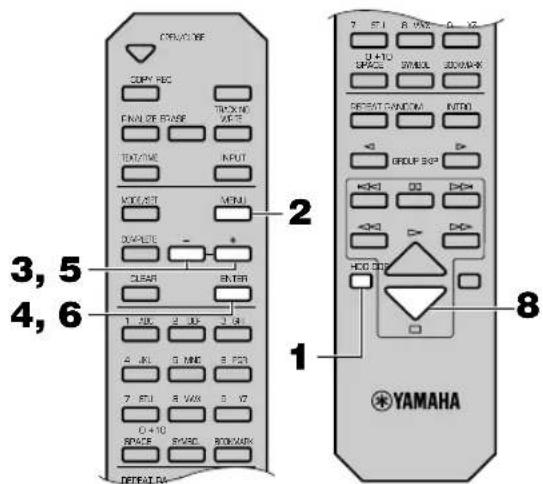 YAMAHA CDRHD1000 - SPÄRREDIGERING - 2