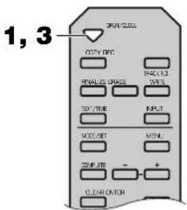 YAMAHA CDRHD1000 - Copying from the HDD onto a CD-R or CD-RW Disc - 2