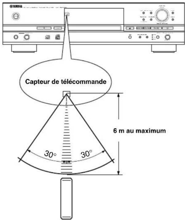 YAMAHA CDRHD1000 - Remarques sur les piles - 1