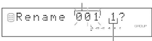 YAMAHA CDRHD1000 - Track Rename - 1