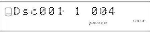 YAMAHA CDRHD1000 - Group number, track number and elapsed time of the track being played - 1