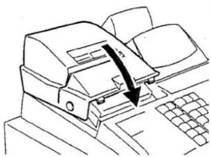 TOSHIBA TEC MA1350 - PLAATSING VAN DE LINTCASSETTE - 5
