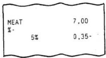 MEAT % 5% 7,00 0,35-