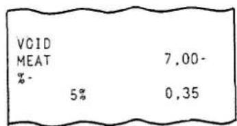 VCID MEAT % - 5% 7,00- 0,35