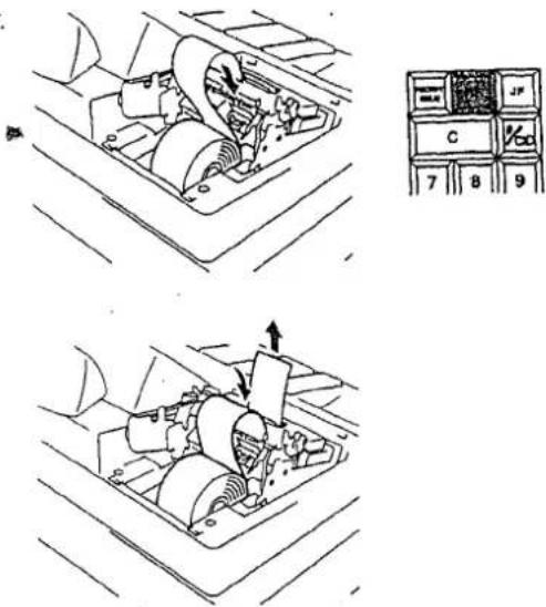 Technical diagram showing mechanical assembly with labeled components and directional arrows, alongside a control panel with switches 7-9.