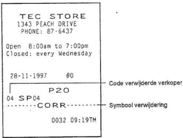 TEC STORE 1343 PEACH DRIVE PHONE: 87-6437 Open 8:00am to 7:00pm Closed: every Wednesday 28-11-1997 #0 P20 Code verwijderde verkoper 04 SP04 CORR Symbool verwijdering 0032 09:19TM