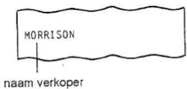 MORRISON naam verkoper