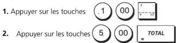 OLIVETTI ECR 8100 - ENREGISTREMENT D'UNE VENTE D'ARTICLE À L'UNITÉ AVEC PAIEMENT AVEC RENDU MONNAIE - 1