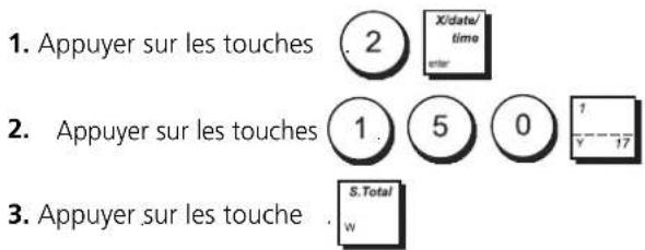 OLIVETTI ECR 8100 - ENREGISTREMENT D'UNE VENTE D'ARTICLES MULTIPLES AYANT LE MÊME PRIX - 1