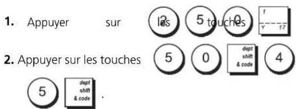 OLIVETTI ECR 8100 - ENREGISTREMENT D'UNE VENTE D'ARTICLES MULTIPLES AVEC PAIEMENT EXACTE - 1