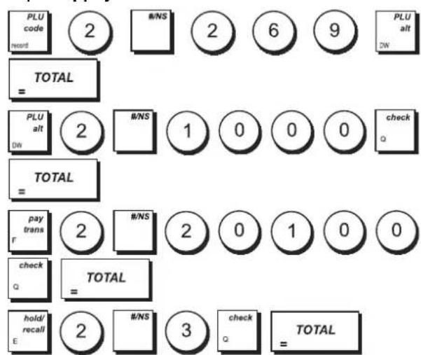 OLIVETTI ECR 8100 - Taper/Appuyer sur : - 1